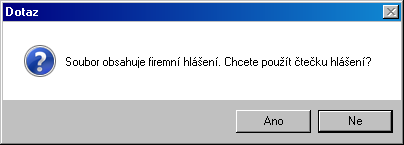 Následně máte možnost hlášení naimportovat, stáhnout soubor (ve formátu xml), případně upravit zobrazovaná hlášení nastavením filtru.