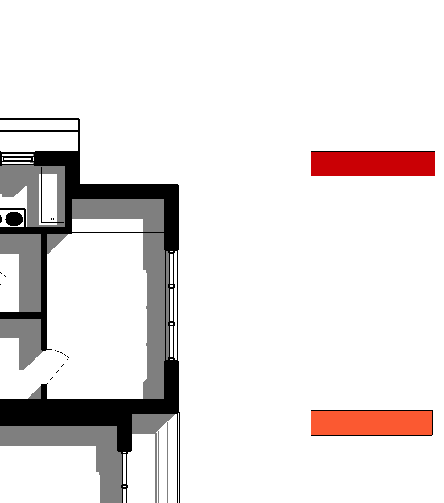 architektonická studie Půdorysy 3.