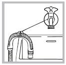 Připojení odtokové hadice Připojte odtokovou hadici ke kanalizaci ve výšce 65-100 cm nad zemí tak, aby nebyla ohnutá;! Kabel by se neměl ohýbat nebo být skřípnutý.