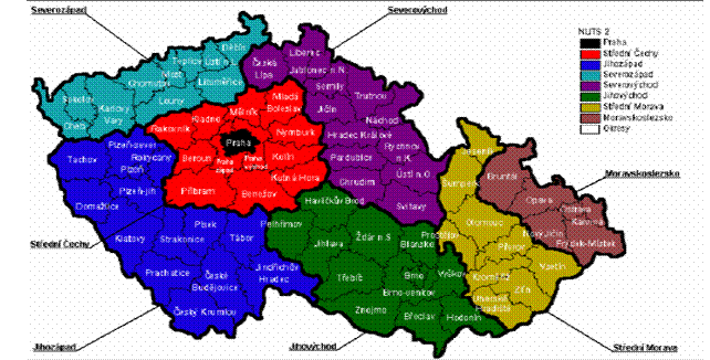 Příloha 1 Mapa regionů NUTS 2 a adresy Státního zemědělského intervenčního fondu Mapa regionů NUTS 2 Adresy Státního zemědělského intervenčního fondu Adresa centrálního pracoviště Státního