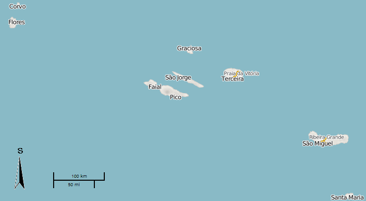 5. AZORSKÉ OSTROVY Azorské ostrovy - oficiálně Região Autónoma dos Açores je jedním ze dvou autonomních regionů Portugalska, složené z devíti sopečných ostrovů nacházejících se ve střední části