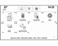 Základní funkce 23 Z Úvodní obrazovky jsou přístupné všechny nainstalované aplikace. Úvodní obrazovka je tvořena až pěti stránkami až s osmi aplikacemi na stránku.