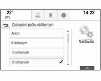 Základní funkce 33 Vyberte oblíbenou položku, kterou chcete upravovat. Na obrazovce stiskněte tlačítko PŘEJMEN.