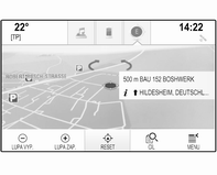 Navigace 77 Zadejte požadovaný název, kategorie nebo umístění. Podrobný popis nabídky klávesnic viz 3 25. Pro potvrzení zadání vyberte tlačítko Spustit na obrazovce. Zobrazí se podrobností o cíli.