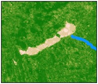 hodnotami se na mapách můţeme setkat například u jezer anebo v horských oblastech ve vyšších nadmořských výškách, kde se rostlinná pokrývka vyskytuje pouze nesouvisle a objevují se povrchy pokryté