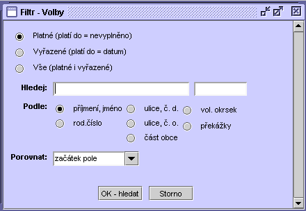 VOL - Volby a referenda 5 VOL - Volby a referenda 5.1 