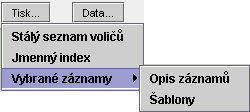 18 5.1.4 Detail voliče v průběžném stálém seznamu Ve formuláři pro detail záznamu ve Stálém seznamu lze: 1) zapsat textovou poznámku (pomocí tlačítka Poznámka:), 2) lze vybrat překážku ve výkonu