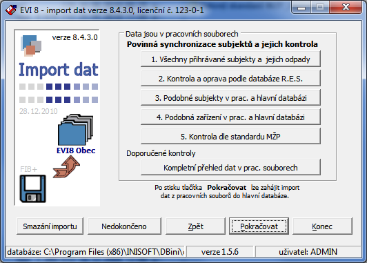 Kód MŽP zde může nabývat těchto hodnot: F_ODP_PROD Hlášení o produkci a nakládání s odpady dle přílohy 20 vyhlášky 383/2001 Sb.