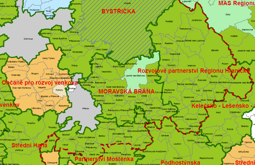 Mapa 13AB- MAS v ČR