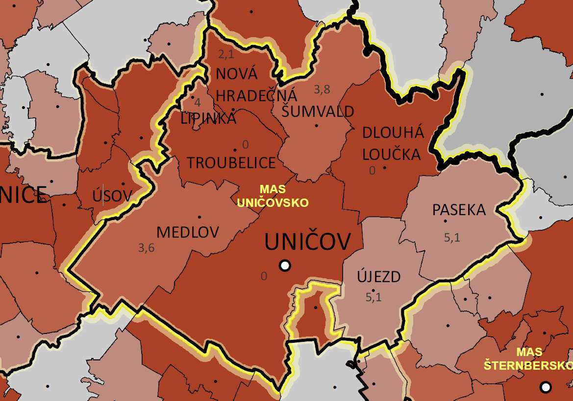 Nová Hradečná 1 1 2 MAS celkem 17 7 9 1 1 4 0 0 20 2 10 Zdroj: závazná data zjištěné šetřením 2014 V obcích se v poslední době budují zvláště dětská hřiště a opravují, popř.