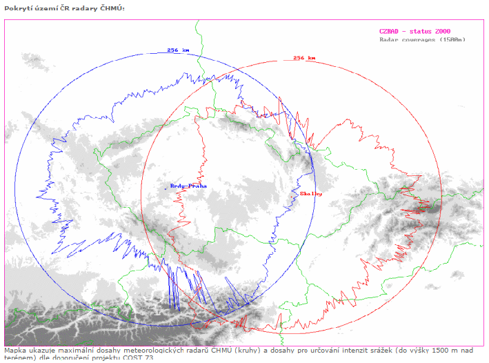 UTB ve Zlíně, Fakulta logistiky a krizového řízení 32 Obrázek 13: Pokrytí území ČR radary CHMÚ [20, 28] Lighting detekce detekuje elektrické výboje.