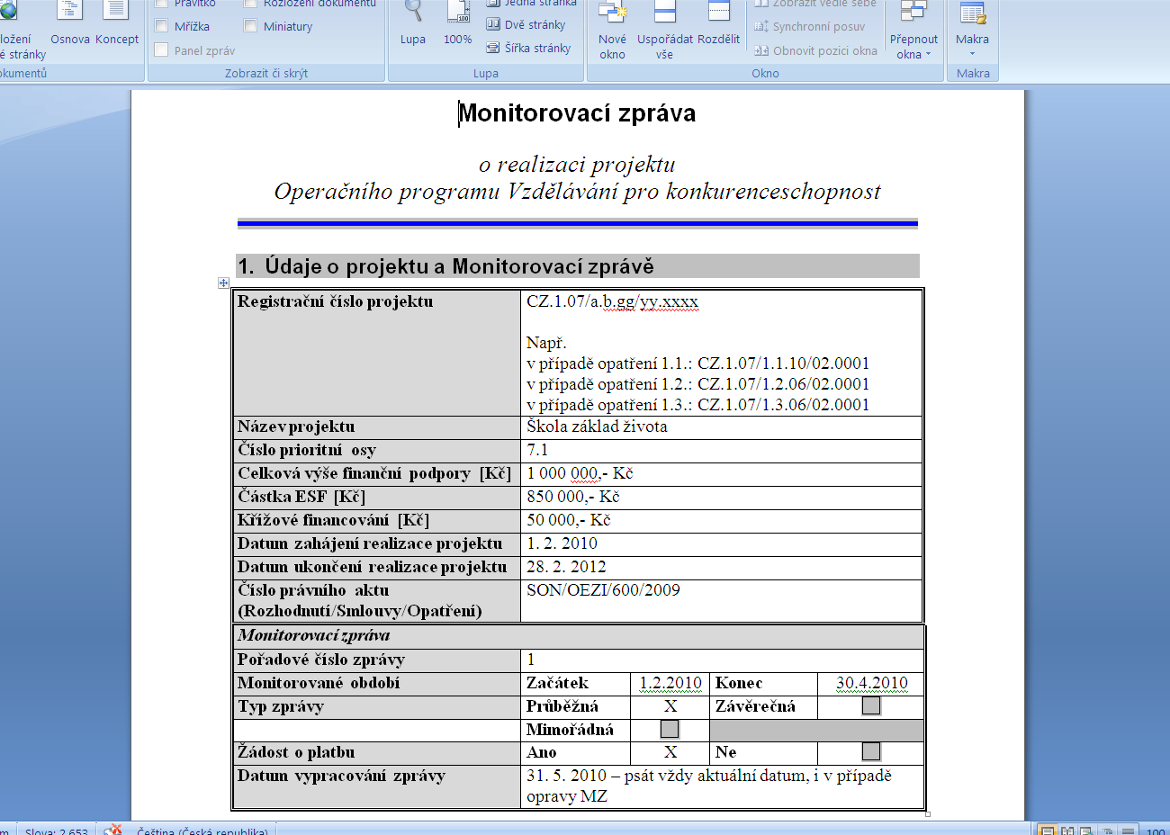 4. Monitorování