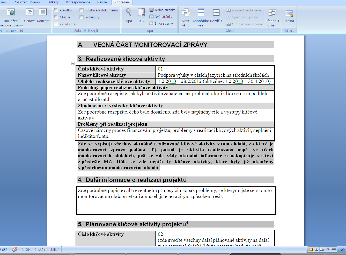 4. Monitorování