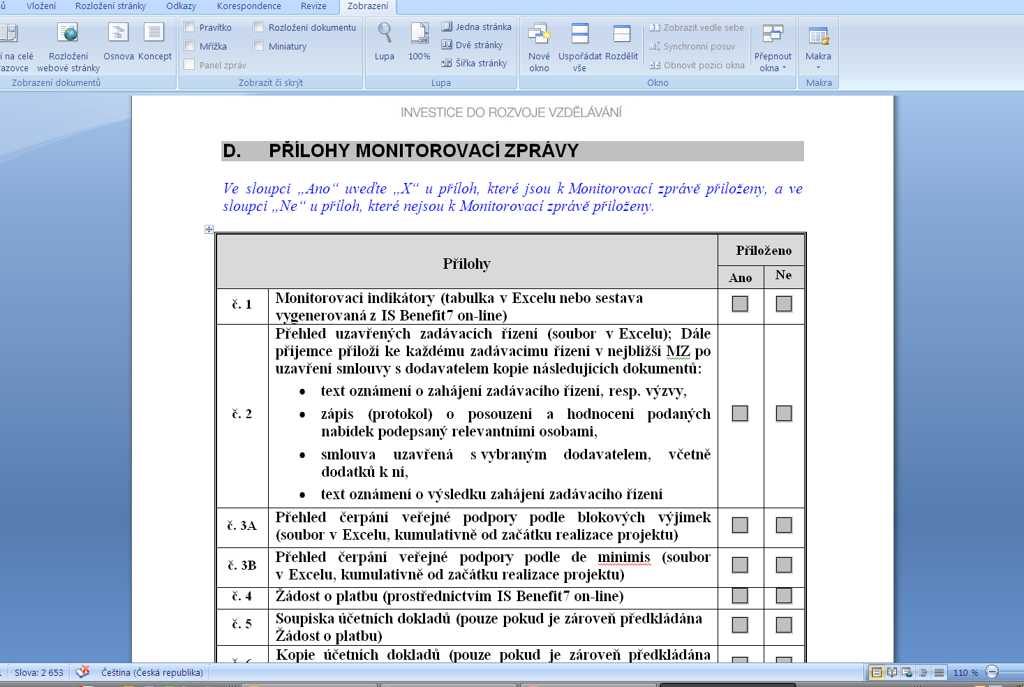 4. Monitorování