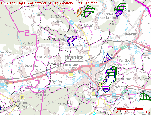 Obrázek č.11 : Chráněná loţisková území http://www.geofond.cz/mapsphere/mapwin.aspx?