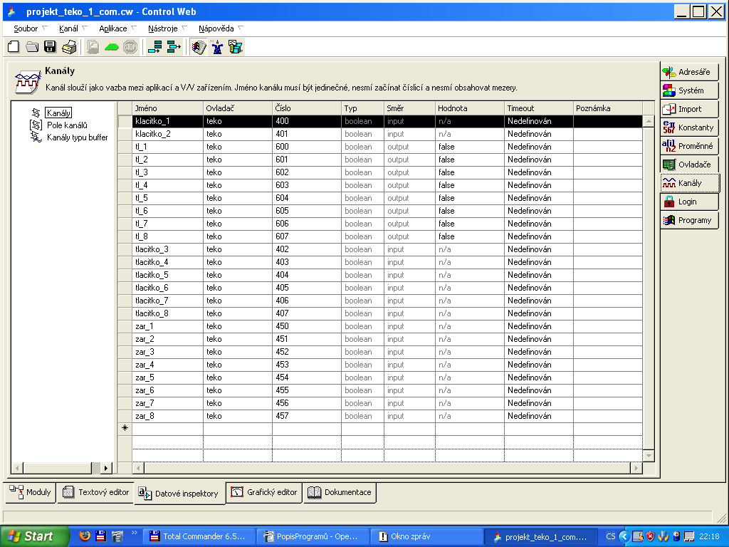 rx_buffer = 52 tx_buffer = 52 rx_frame_buffer = 52 tx_frame_buffer = 52 [Channels] ; Block = ChFrom, ChTo, Stn, Area, Type, Offset, [Bidirect] [SwapBytes] [Id:xxx] ; Area: X, Y, R, S, DB, TIM,