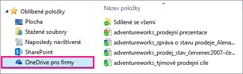 Co vás může ve OneDrivu pro firmy zajímat V této tabulce najdete některé běžně používané nástroje a příkazy ve OneDrivu pro firmy.