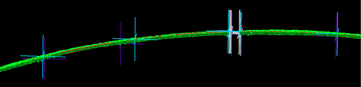 Zpracování 3D modelu Zpracování v programu Cyclone Protože bylo nutné postupně oříznout všechna žebra, bylo mračno všech bodů zkopírováno do nové vrstvy a zde byly postupně mazány body mimo spodní