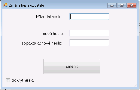 20 znaků Pracoviště: zde se nastaví pracoviště na které se uživatel přihlašuje jedná se o povinný údaj!