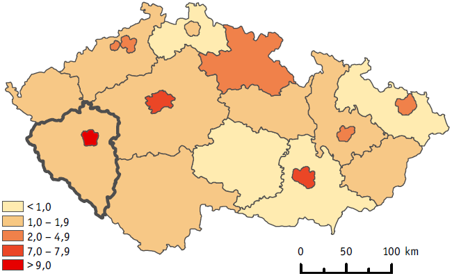 7.2 Hluková zátěž obyvatelstva V aglomeraci Plzeň žije dle výsledků Strategického hlukového mapování 3 v oblastech s celodenní hlukovou zátěží, přesahující stanovené mezní hodnoty 4, 17,7 tis.