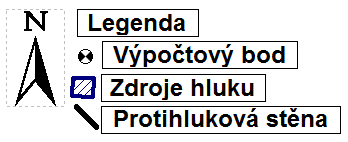 Situace s umístěním PHS1 u mobilního drtiče, včetně rozměrů a akustických parametrů, je patrná z následujícího obrázku. Obr.