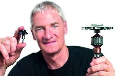 The Dyson Digital motor with its impeller in an