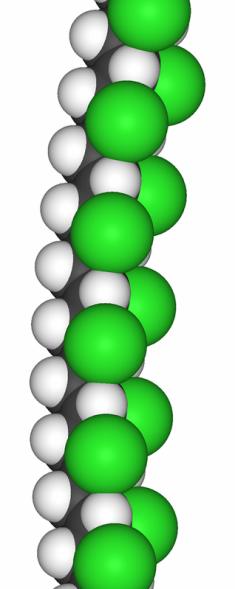 Polvinylchlorid PVC: vyrábí se polymerací vinylchloridu, málo odolný vůči vyšším teplotám a