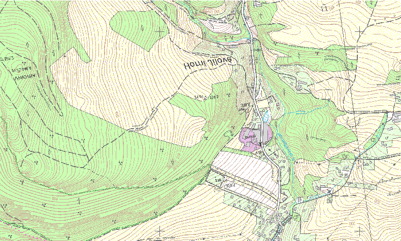 6.1 Orientační mapa evropsky významné lokality CZ0423653 Jílové u Děčína -