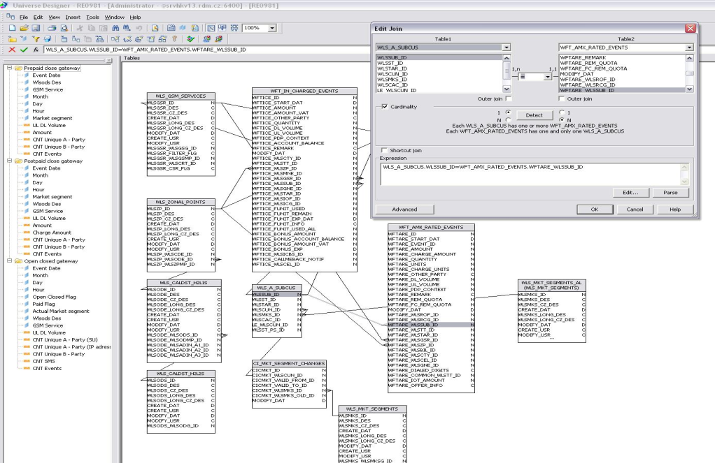 Obrázek 22: Aplikace SAP Business Object Zdroj: Interní dokumentace společnosti 4.2.2 Multidimenzionální OLAP reporting 4.2.2.1 Hyperion Essbase Hyperion Essbase (nyní Oracle) je pouţíván pro multidimenzionální OLAP reporting.