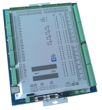 MXPLC Kompaktní procesní stanice Shrnutí MXPLC je kompaktní procesní stanice s integrovaným I/O modulem se skladbou I/O optimalizovanou pro aplikace VVK a domovní techniky.