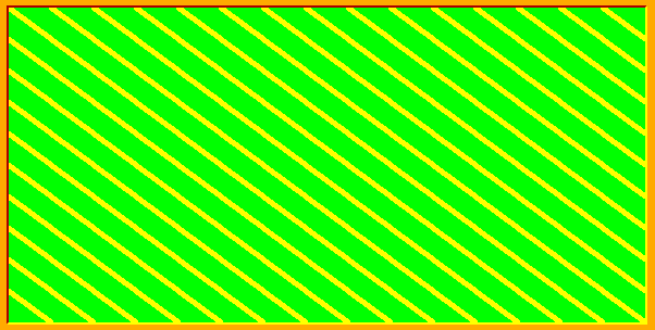 Program čeká přesně 1 sekundu. Potom se trávově zelené pruhy začnou postupně přebarvovat žlutou barvou a to tak, že se postupuje zleva doprava přesně podle obrázku 3-3.
