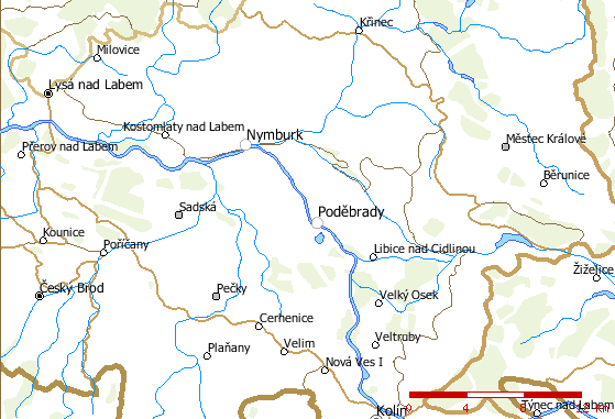4 ZÁKLADNÍ CHARAKTERISTIKA ZÁJMOVÉHO ÚZEMÍ Zájmovým územím bakalářské práce je geomorfologický podcelek Nymburská kotlina nacházející se v Středočeském kraji, z větší části v okrese Nymburk.