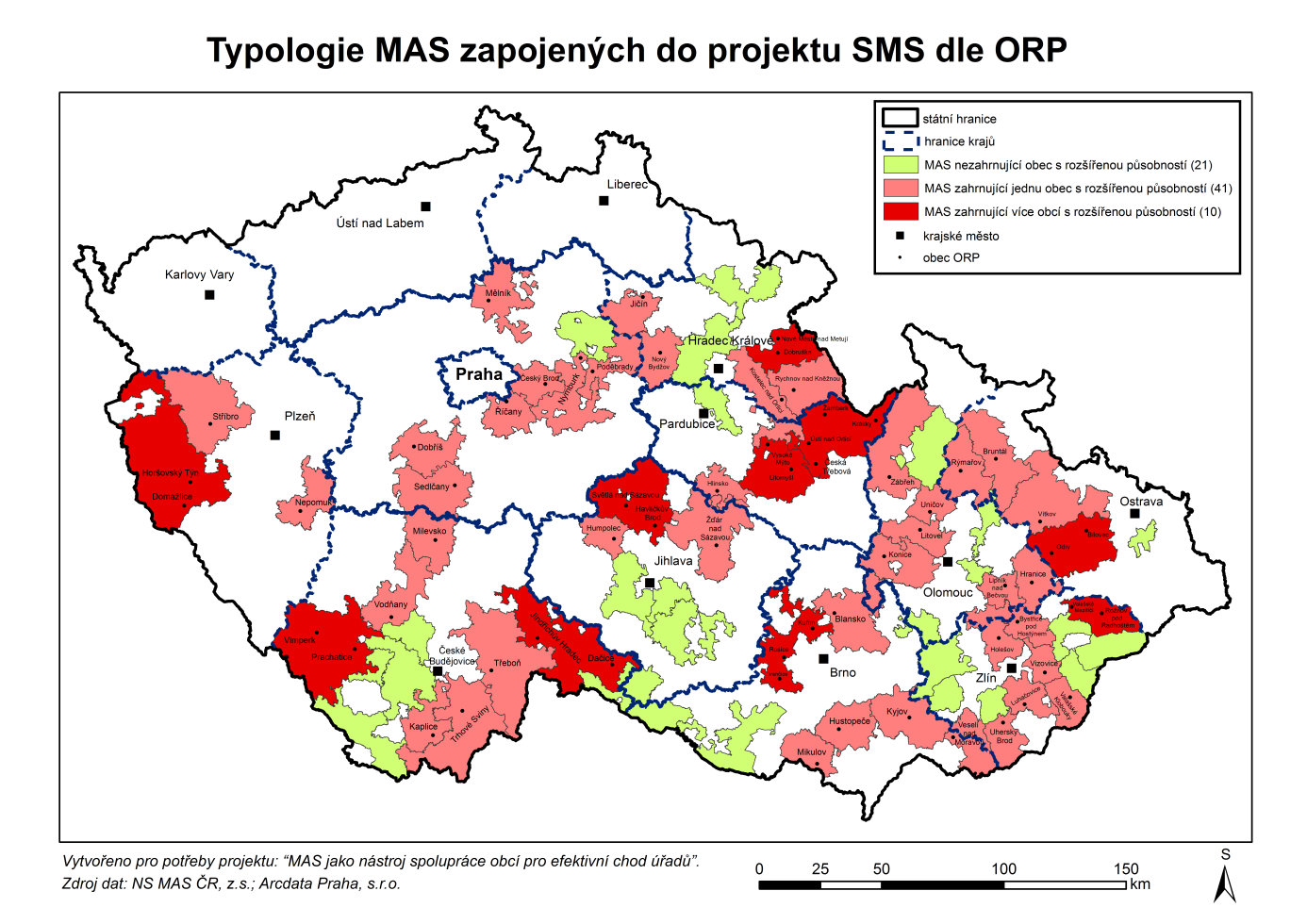 Typologie MAS a ORP nemá ORP ryze