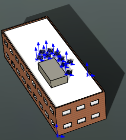 Základy SolidWorks Pod Umístění, čas a datum vyberte pro severní směr zelený vektor směřující na sever, umístěný vpravo od modelu. Model obsahuje pro tento příklad severní vektor jako pomoc.