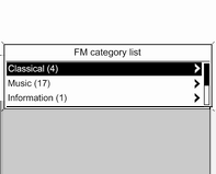 38 Rádio Zobrazí se všechny přijímatelné DAB stanice 3 44 v aktuální oblasti příjmu.