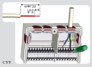 Instalace 1. Zvolte požadovaný program/hydrauliku (s. D.3. Hydraulické varianty / Systémy / Schémata - strana 10) 2. Sejměte kryt svorkovnice (viz C.2.1. Základna str. 7) 3.