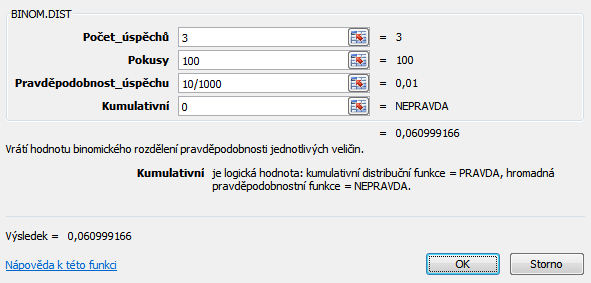 Binomické rozdělení.