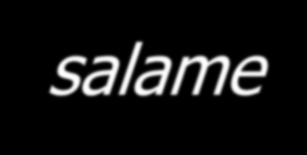 Masné výrobky Salám (z italského salame solená uzenina, solené maso, pův. latinsky salare solit ) je typ masného výrobku z hrubě nasekaného masa a dalších přísad.