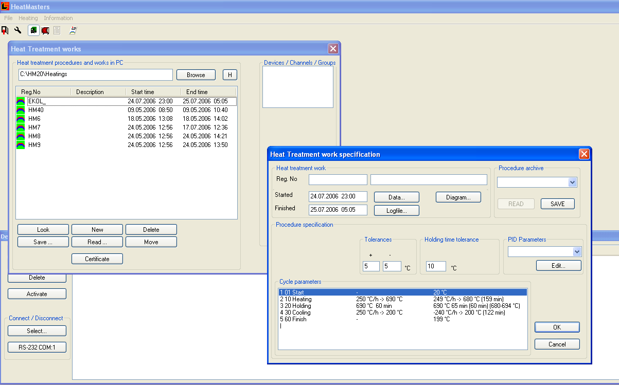Software HM20 Program HM20 firmy Heatmasters je řídící program procesů tepelného zpracování v prostředí softwaru na bázi Windows. Software je navržen pro řízení ovladačů HM-Rigel26.