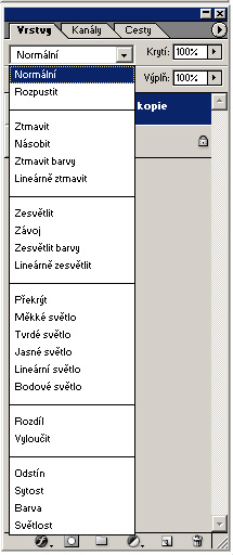 Lekce 5 - nyní už se nám v nabídce Stop zobrazil námi definovaný vzorek, který mùžeme dle potøeb upravovat. 5.2.