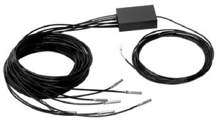 Čtyřvodičový PUR kabel o průměru 4 mm dovoluje připojení snímače k teplotním vstupů přípojné desky DPD-III jednotky M4016 i k převodníku TEP-08/S na vzdálenost až 40 m bez vlivu na přesnost měření.