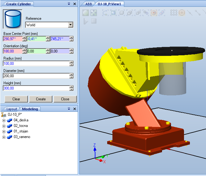 37 2.3.2 Modelování jednoduchých objektů Nyní budeme modelovat jednoduché modely motorů a části vodících lišt. Panel s tvorbou modelů je v pásu karet Modeling/Create Solid.