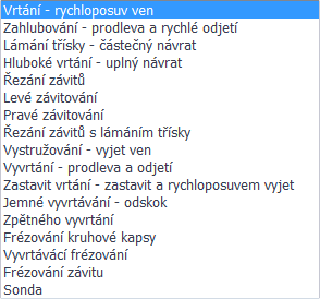 2. Vrtání 1. Zvolit nástroj a nastavit řezné podmínky 2. Nastavit hranice obrábění 3.