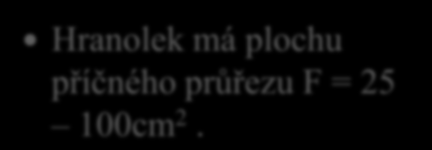 11. Řekni, jak velká je plocha příčného průřezu (F) u hraněného řeziva