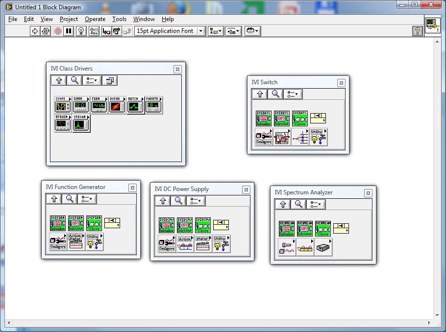 Ovladače přístrojů v LabVIEW