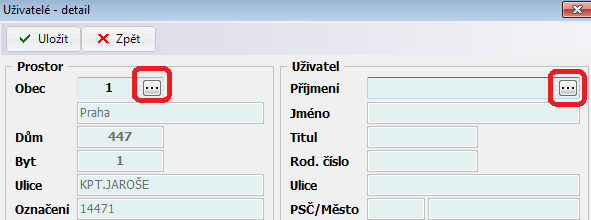 1. Změnové řízení 1.1. Odstěhování uživatele Uživatel je odstěhovaný, pokud zadáte v detailu uživatele datum Užíván do. Datumy Užíván od a užíván do jsou určující pro vyúčtování uživatele. 1.2.