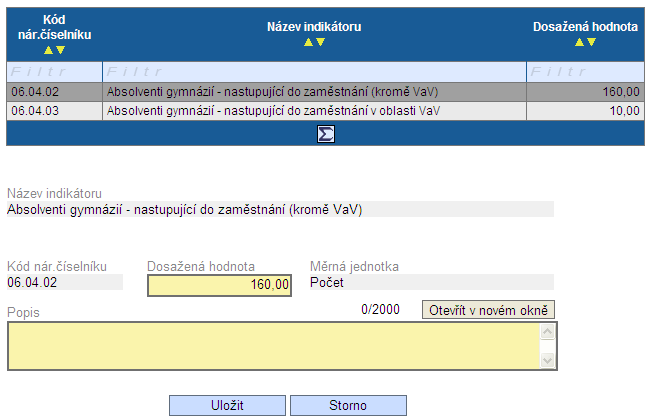 3.6.3. Harmonogram MZ Jedná se o novou záložku, na které se příjemci po zmáčknutí tlačítka Načíst harmonogram ze systému Monit7+ načte přehledová tabulka všech MZ, které předložil nebo má v aplikaci