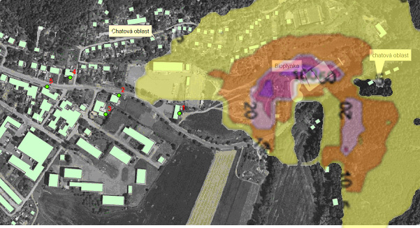 Příloha Maximální koncentrace pachových látek Pokud bude mít biofiltr komín do výšky12m A) výstup
