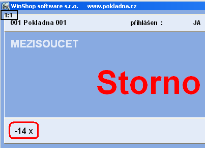 Systém WinShop Standard za Vás tuto skutečnost monitoruje. Při příkazu ukončit Vás proto upozorní na vzniklou situaci. Doporučujeme vystavit úplný daňový doklad. Stiskněte tlačítko Vystavit fakturu.