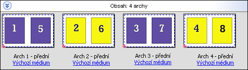 Fiery Impose 20 Společný tisk v aplikaci Fiery Impose Aplikace Fiery Impose poskytuje vyřazování Společný tisk Opakovat, Společný tisk Jedinečné a Jedinečná kompletace a ořez.